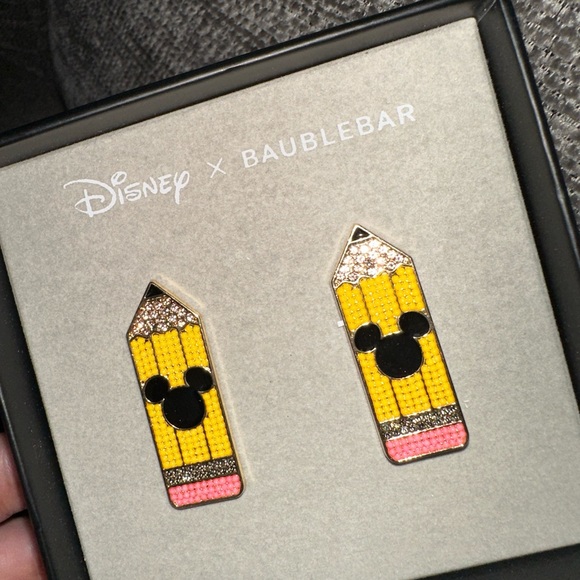 BaubleBar x Disney Mickey Pencil Earrings - Picture 2 of 2